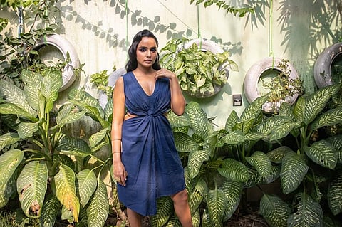 Tuhina Das in Rini Seal's festive edit