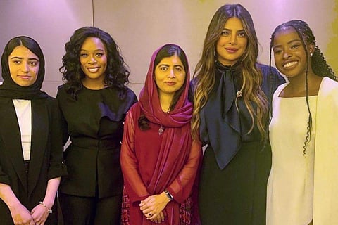 Priyanka Chopra with  Malala Yousafzai , Amanda Gormann and others