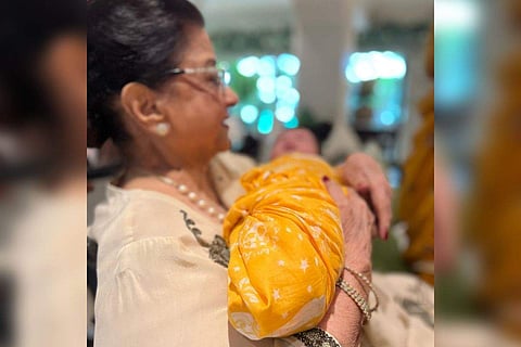 Nirmal Kapoor with Vayu Kapoor Ahuja