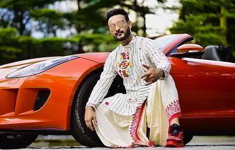 Actor Shaheb Bhattacherjee in Akashlina Banerjee's creation