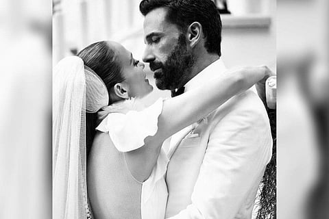 The couple had their wedding at Ben's estate in Georgia last month, followed by a honeymoon in Italy