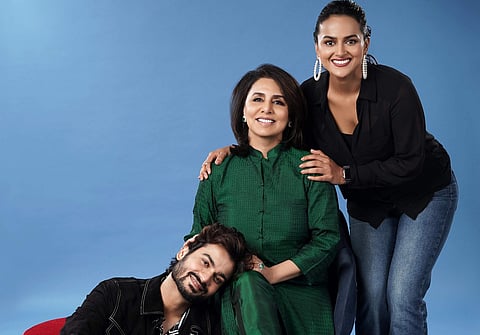 Neetu Kapoor, Sunny Kaushal and Shraddha Srinath