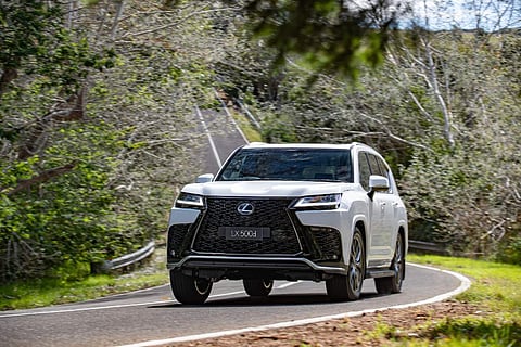 The Lexus LX500d has an impressive road presence and this is brought about by its sharp edgy styling