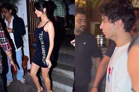 Suhana Khan and Aryan Khan were spotted at a party on Friday