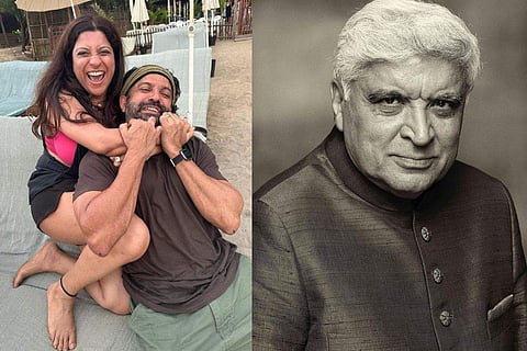 Frahan and Zoya took to Instagram share pictures of Javed