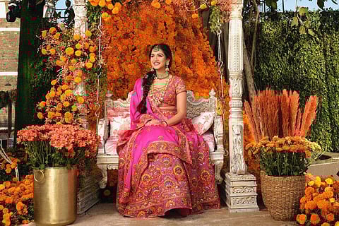 Radhika Merchant's outfit for her mehendi ceremony