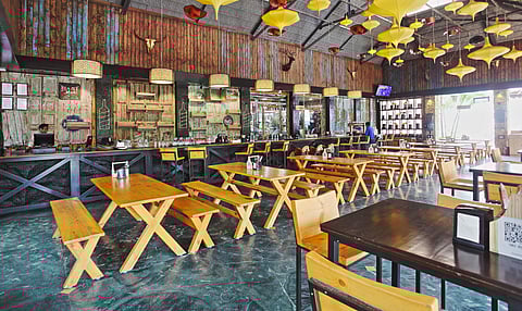 Rider's club section of the restaurant