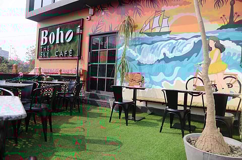 Interiors of the cafe