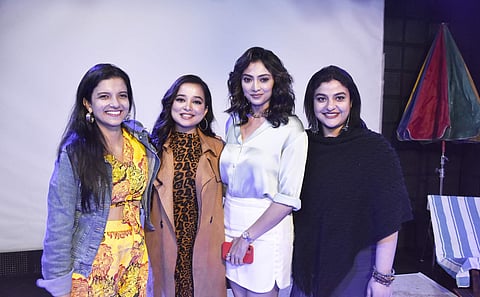 (L-R) Anuradha, Priyanka Bhattacharjee, Priyanka Mondal, Averi