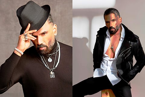Suniel Shetty wearing MetaMan