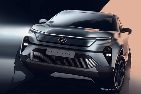 The Tata Harrier EV concept was a surprise unveil at the Auto Exp