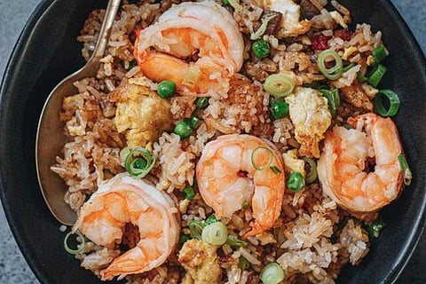 XO Fried Rice, a dish from the special menu for Chinese New Year at Shao