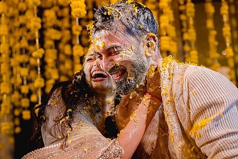 Athiya and Rahul's wedding was an intimate ceremony with only close family and friends in attendance