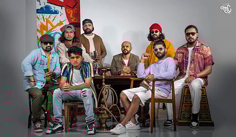 Masala Coffee band members: Varun Sunil, Crishna, Aslam, Daya Sankar, Preeth PS, Paul Joseph (Pauly), Amal Sivan and Steve Kottoor