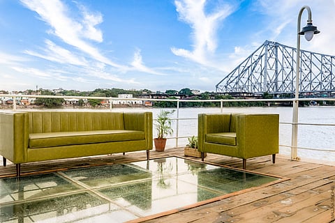 Outdoor seating arrangement on The Bengal Paddle