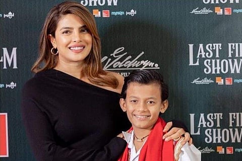 'The least I can do is support the industry,' says Priyanka Chopra as she attends Chello Show screen