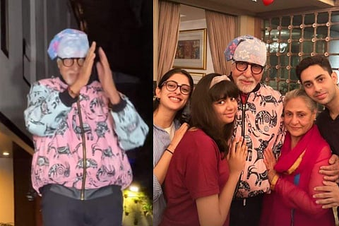 Amitabh Bachchan celebrates 81st birthday with his fans outside Jalsa