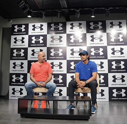 Neeraj Chopra at Under Armour’s store