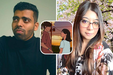 Anurag Mishra (L), Eshita Chowdhury (R)