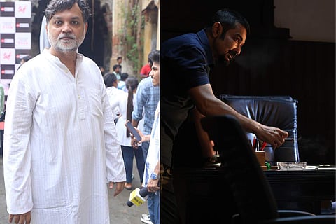 Srijit (L) and Prosenjit from a film still (R)