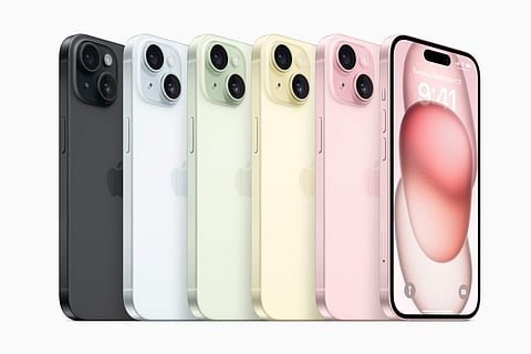 Apple iPhone 15 lineup colours