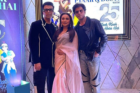 In frame: SRK, Karan and Rani at ‘Kuch Kuch Hota Hai’ 25th-anniversary screening