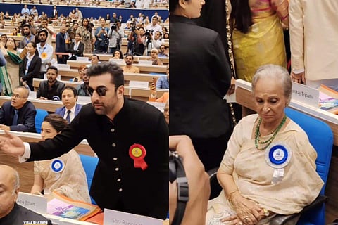 In frame: Ranbir Kapoor and Waheeda Rehman at National Film Awards