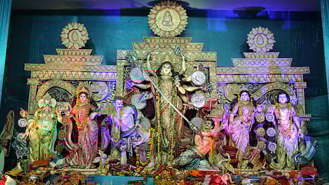 For three days of the Pujo (October 21 to October 23), a community lunch in the form of bhog prasad will be offered to all attendees