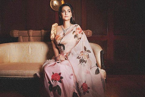 Sonam Kapoor’s Raw Mango floral sari is sure to inspire your festive wardrobe [In frame: Sonam Kapoor]