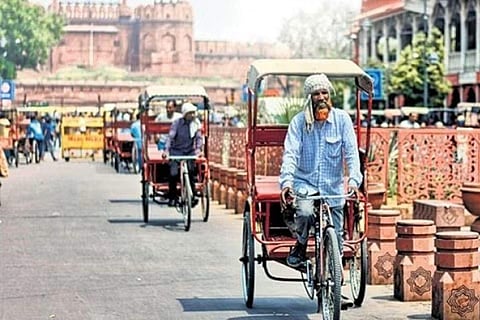 View of Red Fort from Chandni Chowk
