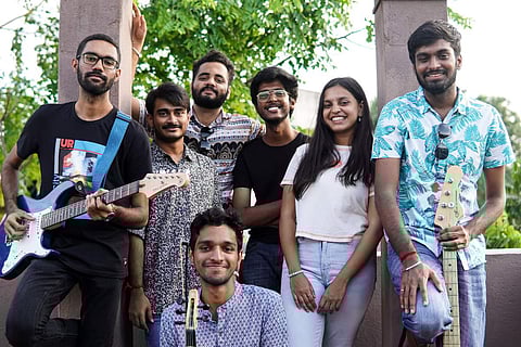 L-R) Aravind, Lokesh, Adhitya, Arjun, Shreya, Theerthasenan, and Venkat