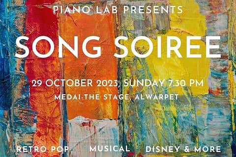 In frame: Poster for the concert