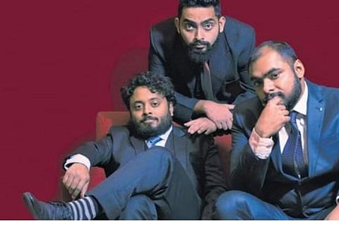 The Arinjoy Trio, has Aakash Ganguly on the bass guitar, Sounak Roy on drums and Arinjoy Sarkar who doubles as the songwriter