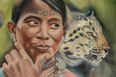 In frame: Artwork from the exhibition (Pic credit: Sankala Foundation-X)