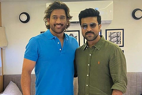 Ram Charan is ‘glad to meet nation’s pride’ MS Dhoni