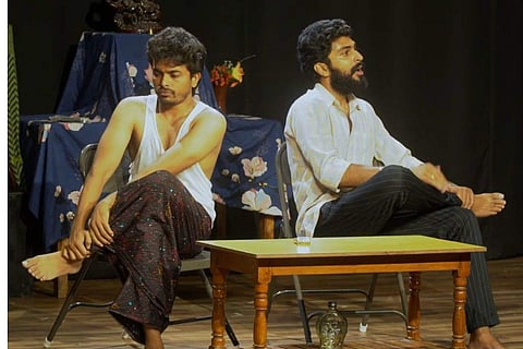 A still from the play Chal Chal Gurram