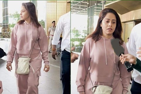 In frame: Nushrratt Bharuccha at Mubai airport