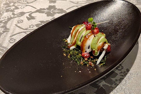 Palak Anar dana Tikki Chaat