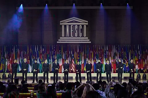  K-pop band SEVENTEEN delivers an ode to unity at UNESCO Youth Forum