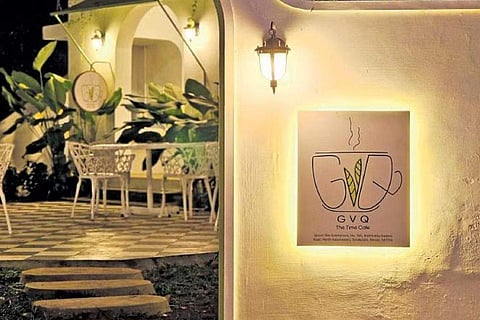 Entrance of the cafe