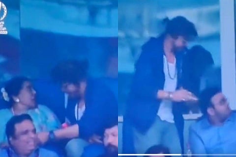 SRK with Asha Bhosle