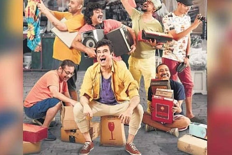 Dr Palash Sen (centre) with members of Euphoria ​