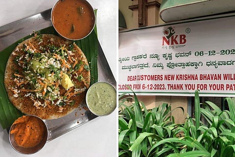 Bengaluru's iconic New Krishna Bhavan to shut its doors