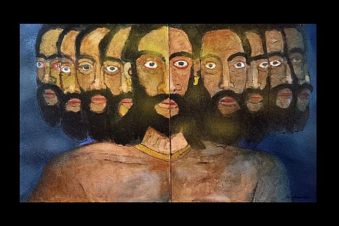 Ravana by Shuvaprasanna