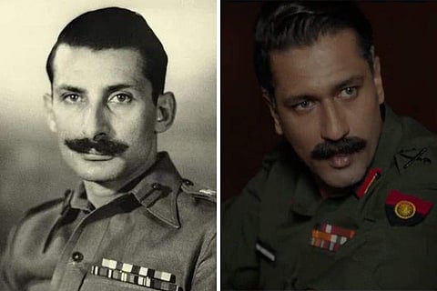 Sam Manekshaw (L), Vicky Kaushal (R)