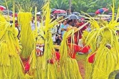 Image of folk artists performing