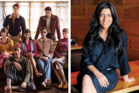 (L-R) 'The Archies' cast, director Zoya Akhtar