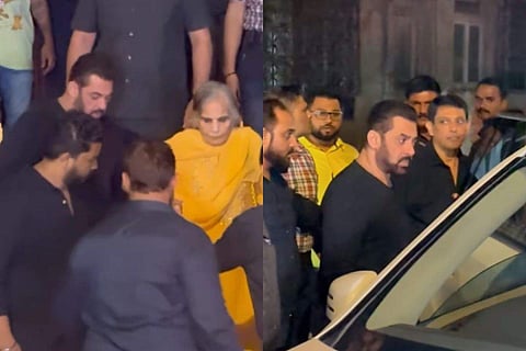 Salman Khan assists mother Salma to get downstairs at Sohail Khan’s birthday celebrations, asks paparazzi to maintain distance 