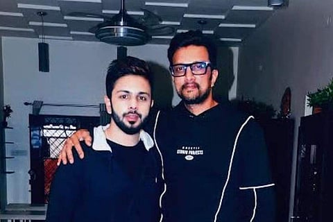 In frame: Actor Praveen Kumar with Kichcha Sudeep