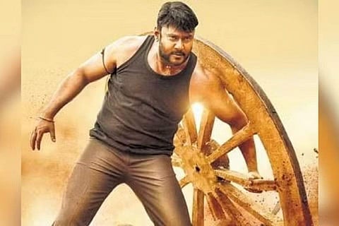 In frame: Darshan in a still from Kaatera